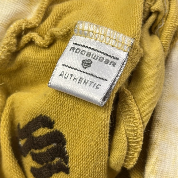 Vintage Y2K Cotton Rocawear Hip Hop Mustard Yellow Relaxed Lounge Sweat Pants M - Picture 8 of 11
